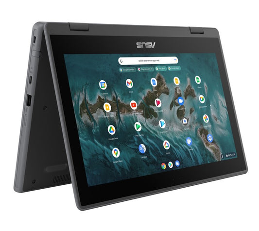 ASUS Chromebook 11.6" Flip CR1100FKA 2 in 1 Convertible  8MP  720p Camera Pen Stylus Touch Rugged Intel Celeron N4500 4GB 32GB Student Chrome OS WiF