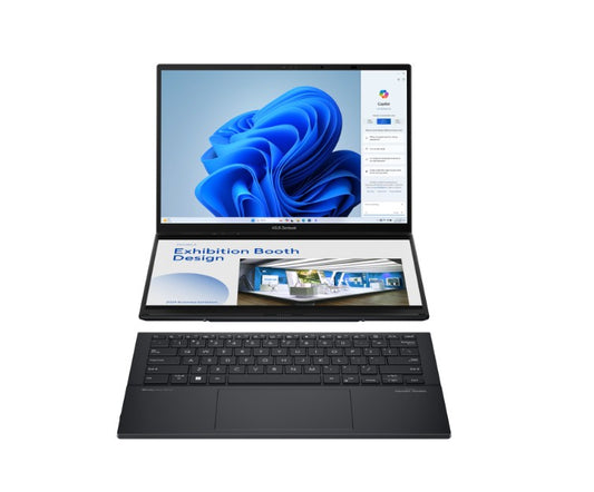 ASUS ZenBook Duo 14" UX84063K (2880 x 1800) OLED Touchscreen Display Intel Core Ultra 9 285H 32GB RAM 1TB SSD Intel Arc Graphics Win11 Home Laptop