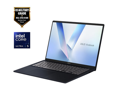 ASUS Vivobook 16" X1605 (1920 x 1200) 16:10 Intel Ultra 5 225H 16GB 512G USB-C Video Win 11 Home Backlit 42w Numpad Blue Lifestyle Notebook 2025