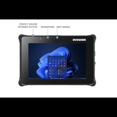 DURABOOK R8, 8" FHD, Intel® Core™ i5-1230U, Windows 11, 8GB RAM, 256GB PCIe SSD,Wi-Fi 6E, Bluetooth v5.3, 2MP Front Camera, 3 year Warranty