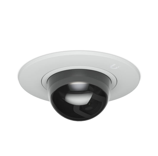 Ubiquiti G5 Dome Camera Ultra Flush Mount,White, Accessory For Recessed Instal Into A Wall/Ceiling With Smoked Bubble Enhanced Discretion