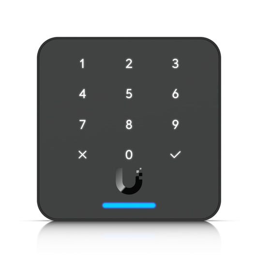 Ubiquiti Reader Flex, Black,Third-generation NFC Card Reader With A Keypad  Apple Touch Pass Support, Outdoor IP55, Power via POE