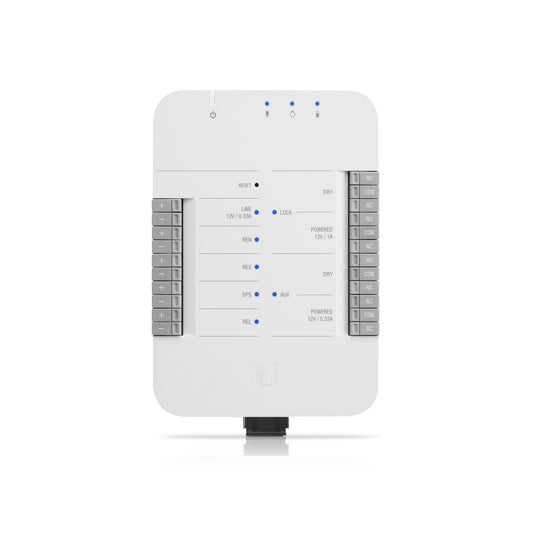 Ubiquiti UniFi Access Door Hub?Single Door Entry Mechanism?PoE Power, Support UA-LITE UA-PRO,Four Inputs 12v Dry Relays for Most Door Lock