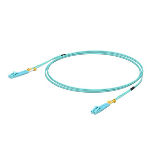 Ubiquiti MultiMode 10 Gbps OM3 Duplex LC Cable, 1m Length, Single Unit,10 Gbps Throughput, LC-LC Connector,