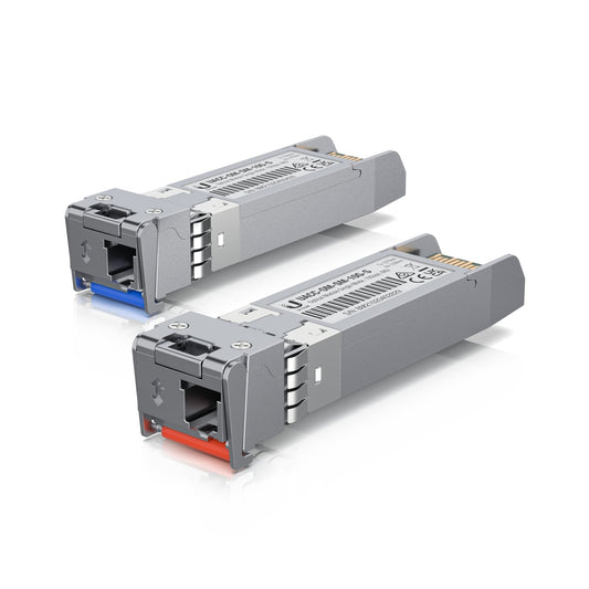 Ubiquiti UFiber SFP+ Single-Mode Module, 10G BiDi,  2 Pack, Same 10 Gbps Speed, Less Cable Required (Single Strand, LC Connector)