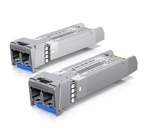 Ubiquiti UniFi 2 Pack (Orgional UI Pack), 10 Gbps Single-Mode Optical Module,Single-mode, Fiber Transceiver, Duplex LC Connect, Up to 10 km