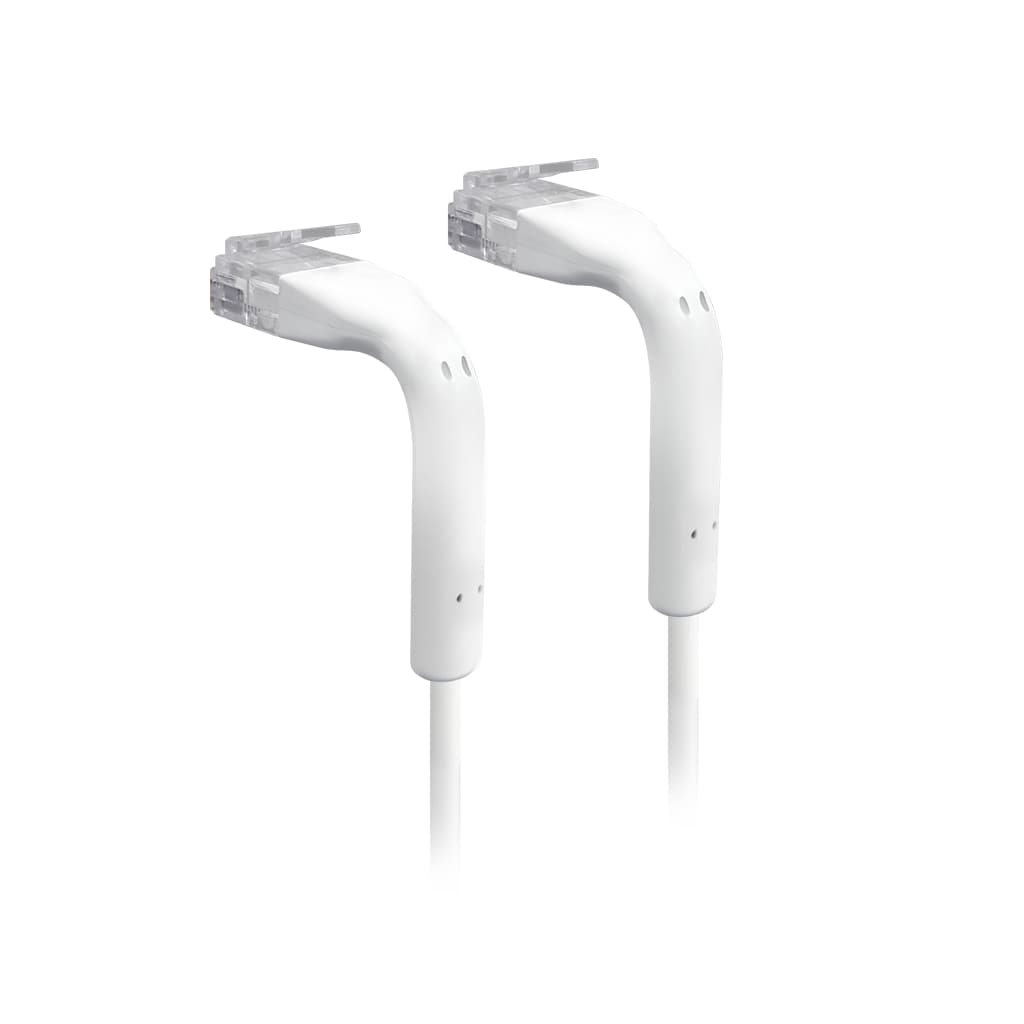 Ubiquiti UniFi Patch Cable, 10-Pack,(OEM, Non-Retail Suggest ), Low Plastic, Length 0.1m, WHITE, Both End Bendable to 90 Degree, RJ45 Cat6