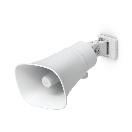 Ubiquiti AI Horn Speaker, All-weather PoE 120 dB Horn Speaker With Advanced AI Alert Functionality  Versatile Wall, Corner,  Pole Mounting Options