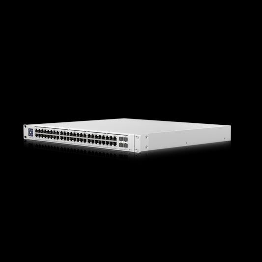 Ubiquiti Switch Enterprise 48-port PoE+ 48x2.5GbE Ports, For Wi-Fi 6 AP, 4x 10g SFP+ Ports For Uplinks, Managed Layer 3 Switch (720W),