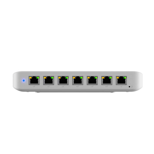 Ubiquiti Ultra 210W, Compact 8-port Layer 2 GbE PoE Switch Versatile Mounting Option,7 GbE PoE+ Output 1 GbE port, Includes PSU,