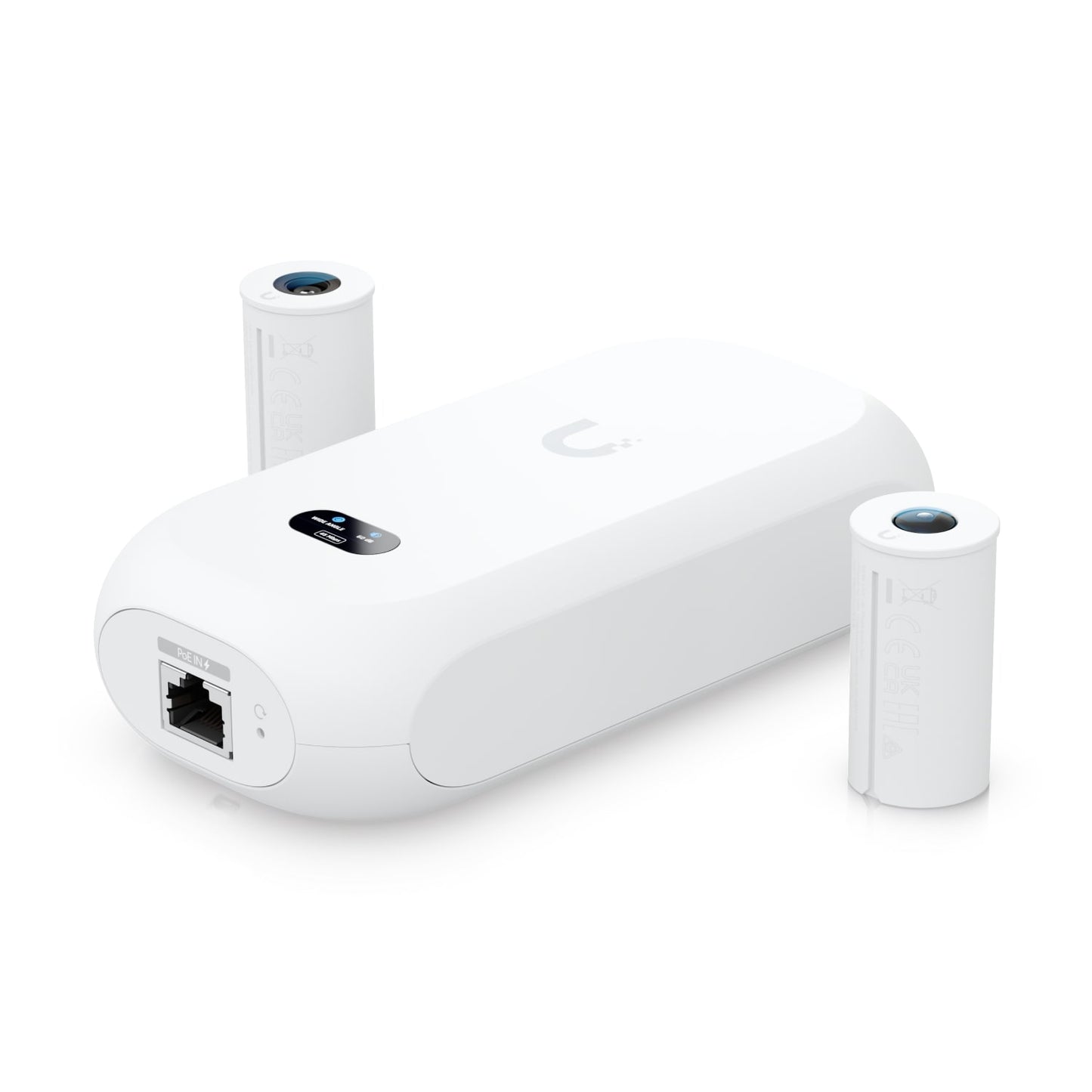 Ubiquiti Camera 8MP Wide Angle Lens (97.5? H), 12MP Fisheye 360? Lens, Colour LCM Display For Device Status Monitoring