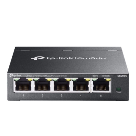 TP-Link ES205G Omada 5-Port Gigabit Easy Managed Switch by Omada SDN,  VLAN, QoS, IGMP Snooping, Loop Prevention, Port Isolation