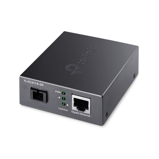 TP-Link TL-FC311A-20 Gigabit WDM Media Converter - IEEE 802.3u 1550nm 20KM 9/125 ?m Single-Mode Fiber (Compatible with TL-FC311B-20)