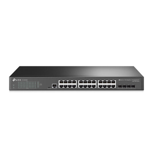 TP-Link SG3428  Omada 24-Port Gigabit L2+ Managed Switch with 4 SFP Slots, Integration with Omada SDN Controller, Static Routing, OAM, 802.1Q VLAN