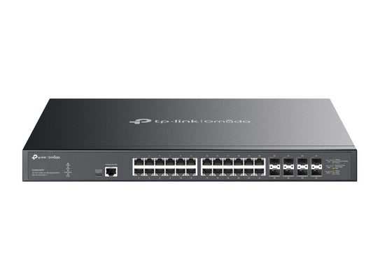 TP-Link SX3832MPP Omada 32-Port 10GE L2+ Managed Switch with 24-Port PoE++, Integration with Omada SDN Controller, Static Routing, DHCP Server, OAM, D