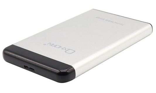 Oxhorn USB 3.0 USAP 2.5? SATA HDD SSD Enclosure Silver USB3.0 Cable (included) 2YR WTY