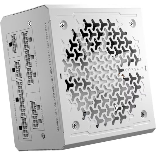 Corsair RMe Series™ RM1000e - Fully Modular Low-Noise ATX Power Supply - White (AU), Cybenetics Gold, ATX12V 3.1, 2x PATA, 2x EPS, 6x SATA, 3x PCIe