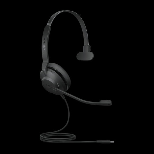 Jabra Evolve2 30 SE Wired USB-C MS Mono Headset, Lightweight  Durable, Noise Isolating Ear Cushions, 2-Mic Technology, 2Yr Warranty, Plug-and-play