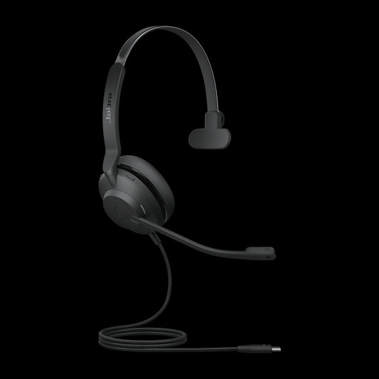Jabra Evolve2 30 SE Wired USB-C UC Mono Headset, Lightweight  Durable, Noise Isolating Ear Cushions, Plug-and-play, 2-Mic Technology, 2Yr Warranty