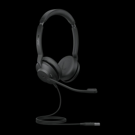 Jabra Evolve2 30 SE Wired USB-A MS Stereo Headset, Lightweight  Durable, Noise Isolating Ear Cushions, Plug-and-play, 2-Mic Technology, *LS*