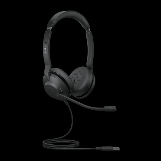 Jabra Evolve2 30 SE Wired USB-A UC Stereo Headset, Lightweight  Durable, Noise Isolating Ear Cushions, Plug-and-play, 2-Mic Technology, 2Yr Warranty