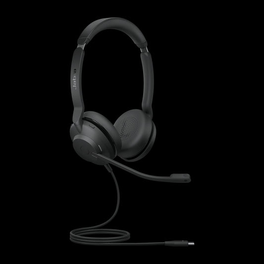 Jabra Evolve2 30 SE Wired USB-C UC Stereo Headset, Lightweight  Durable, Noise Isolating Ear Cushions, Plug-and-play, 2-Mic Technology, 2Yr Warranty
