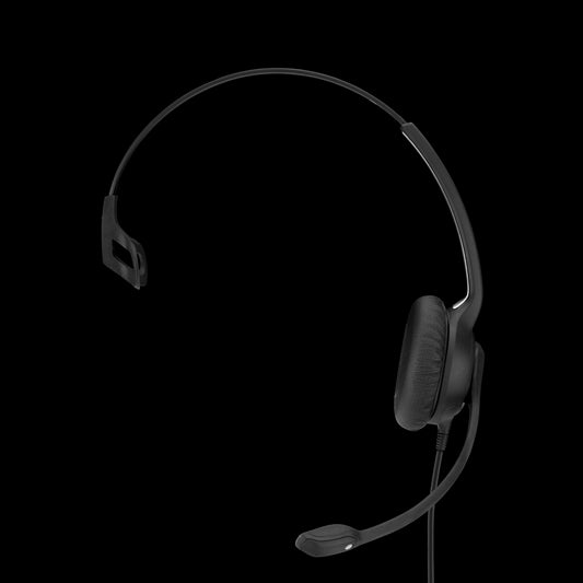 EPOS | Sennheiser SC230 Wide Band Monaural headset with Noise Cancelling mic - high impedance for standard phones, Easy D  -Requires Easy Disconnect