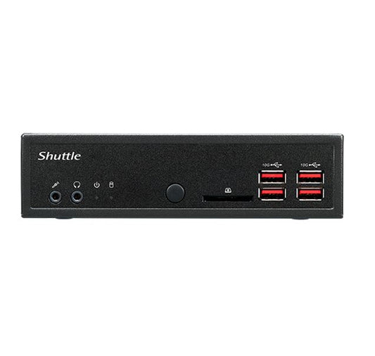 Shuttle DH32U XPC Slim, Intel Tiger lake-U Pentium 7505, 2xDDR4, 2.5" HDD/SSD Bay, 2x Intel i211, 1x RS232, HDMI, 90W, VESA Mount