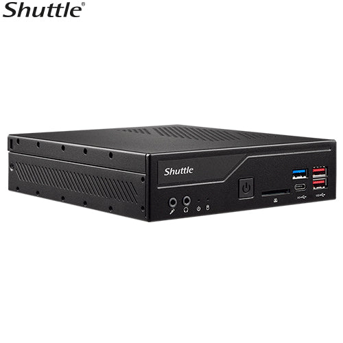 Shuttle DH670 Slim Mini PC 1L Barebone- Intel 12th/13th/14th Gen, 2x DDR4, 2.5" HDD/SSD bay, 2xLAN, 2x RS232(RS422/485), 2xHDMI, 2xDP, 120W