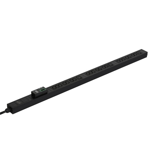 APC Easy Rack Metered PDU, 0U Vertical, 230V/16A 3P+N+PE Input, 3 Phase, 11kW,  3x IEC C19  21x IEC C13 Outlets