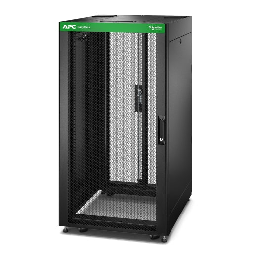 APC Easy Rack 22U 600mm x800mm, W/ Woof, Side Panel, Castors, Feet  4 Brackets, No Bottom, Black