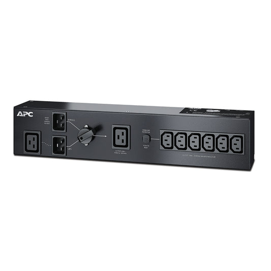 APC Service Bypass PDU, 2U, 3000VA Load Capacity, 230V/16A Input, 1x IEC C19  6x IEC C13 Outlets