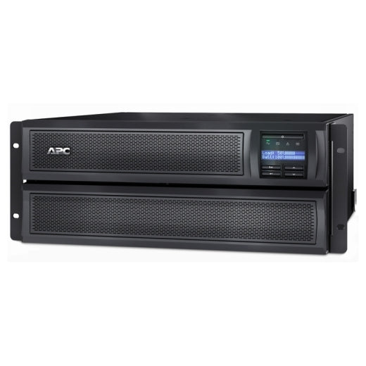 APC Smart-UPS X 3000VA/2700W Line Interactive UPS, 4U Rackmount, 230V/16A Input, 2x IEC C19  8x IEC C13 Outlets, Lead Acid Battery, W/ Network Card