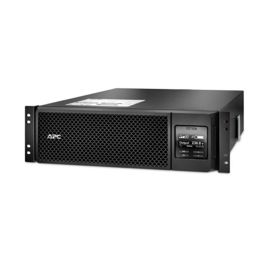 APC Smart-UPS 5000VA/4500W Online UPS, 3U Rackmount, 230V/HW Input, 4x IEC C19  6x IEC C13 Outlets, Lead Acid Battery, Network  Smart Slot, W/ Rail