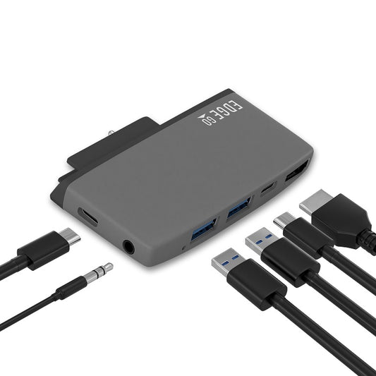 mbeat®  Edge Go Multifunction USB- C Hub for Microsoft Surface Go ?USB 3.0 Data x 2, USB-C Data x 1, HDMI, 3.5mm Audio, USB-C PD pass through charge)