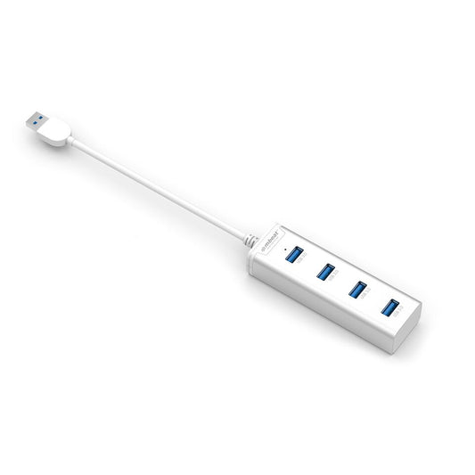 (LS) mbeat® “STICK” 4-Port USB 3.0 Hub - Aluminium Portable 4 Port Data Transfer Super Speed USB Hub Adapter Ultrabook MacBook SurfaceBook(LS)