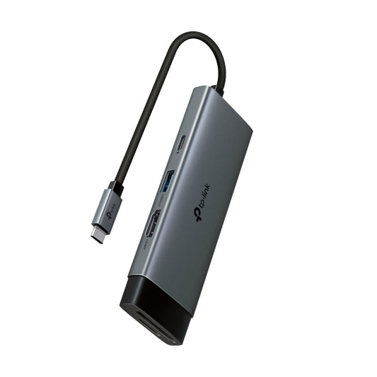 TP-Link UH7021C USB Type-C 7-in-1 Hub Powerful 100W Fast Charging, 5 Gbps SuperSpeed Data Transfer, Easy to Use with Plug  Play