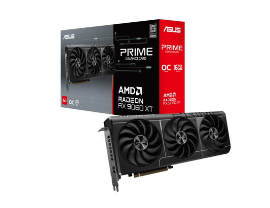 ASUS AMD Radeon PRIME-RX9060XT-O16G RX 9060 XT 16GB GDDR6 OC Edition 20 Gbps? 550W