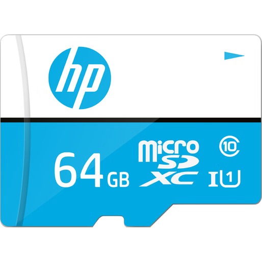 HP 64GB U1 MicroSDXC UHS-I Class 10 Memory Card