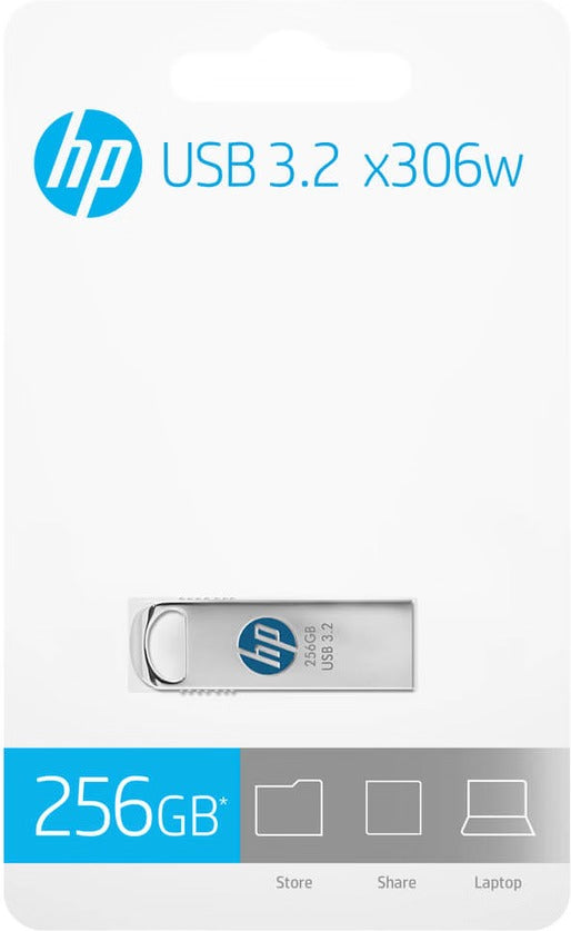HP 306W 256GB USB 3.2 Type-A Flash Drive Memory