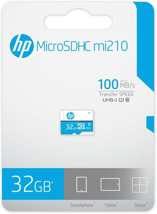 HP mi210 32GB UHS-I Class 10 MicroSDHC Card with Adapter